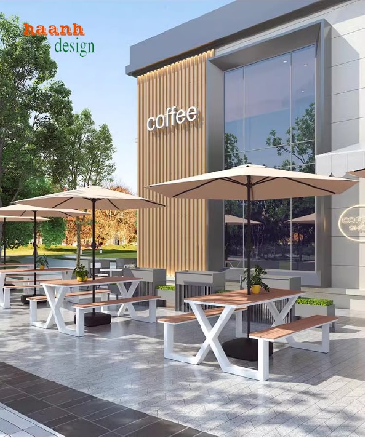 Sắp xếp bàn ghế cafe ngoài trời để thu hút khách hàng-NTG 020