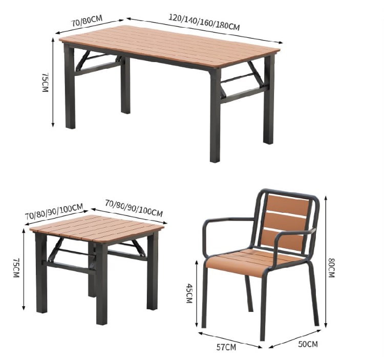 bàn ghế sắt gỗ ngoài trời
