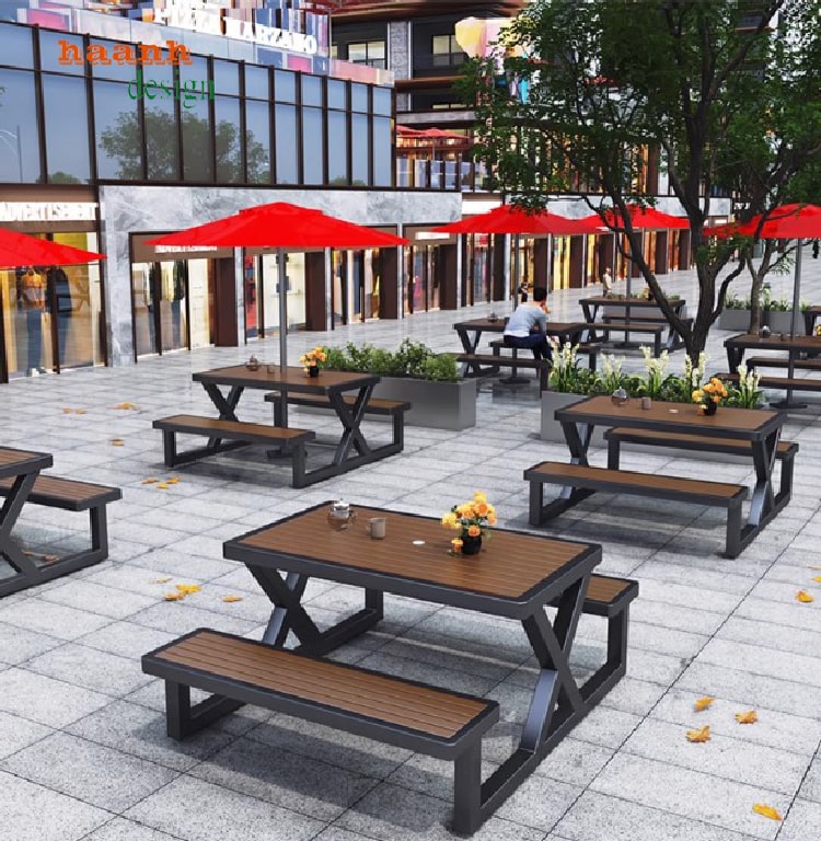 Top mẫu bàn ghế ngoài trời sắt gỗ bền đẹp dẫn đầu xu hướng-NTG 023