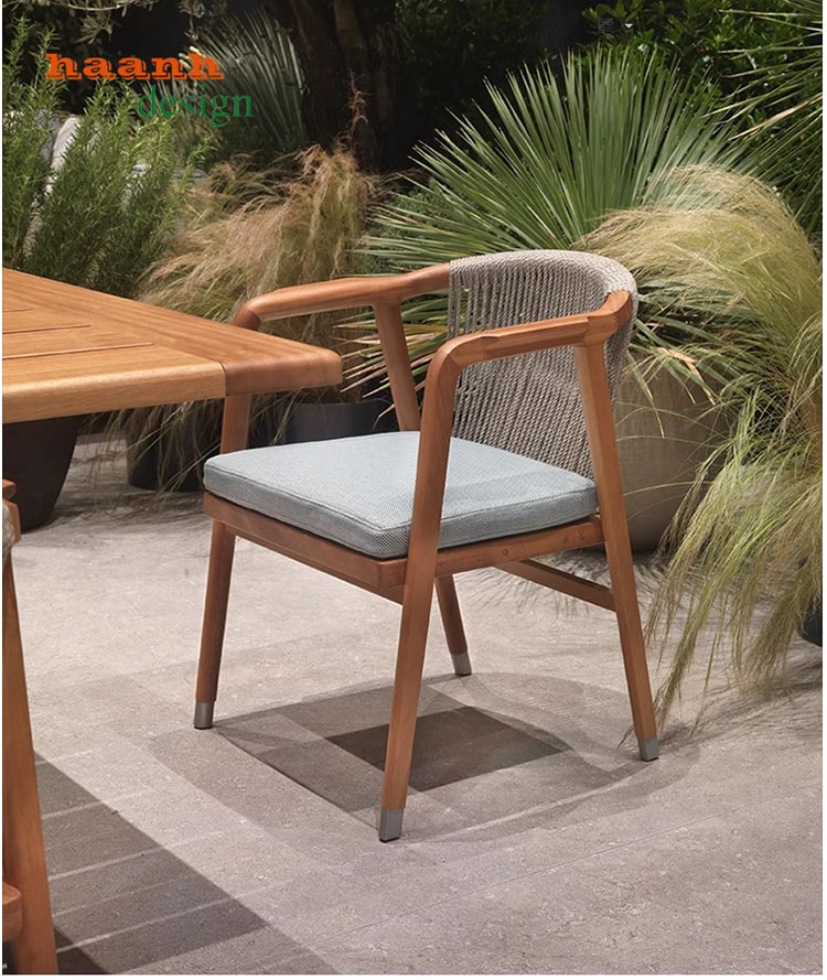 Bàn Ghế Ăn Gỗ Teak Tự Nhiên