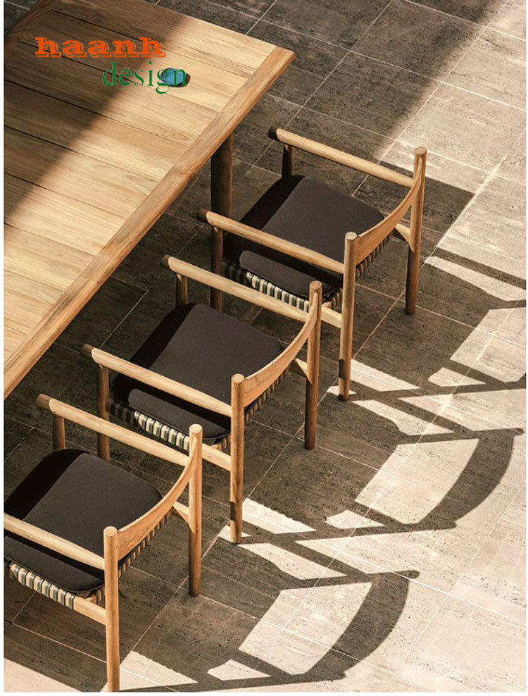 Bàn ghế sân vườn ngoài trời gỗ Teak