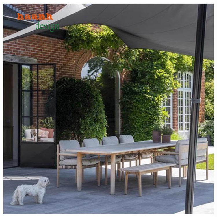 bàn ghế gỗ ngoài trời