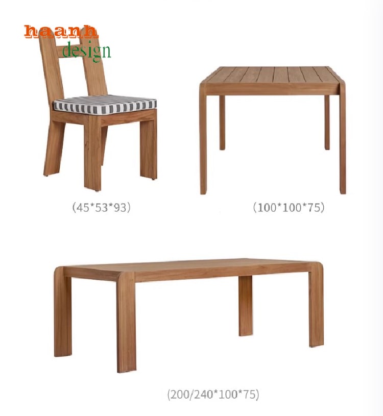 bàn ghế gỗ teak