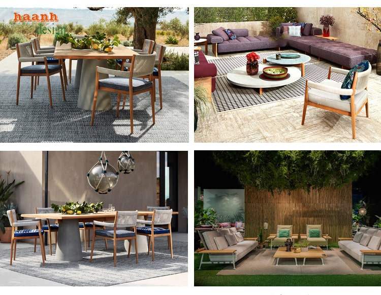 Bàn ghế gỗ teak ngoài trời