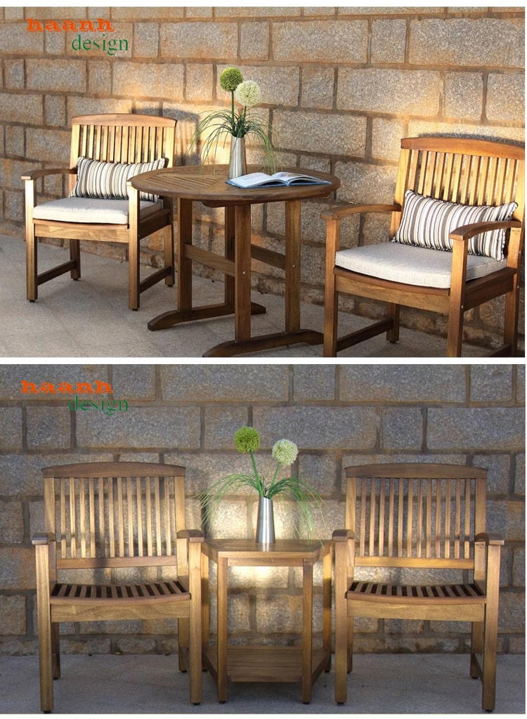 Bàn ghế gỗ Teak sân vườn