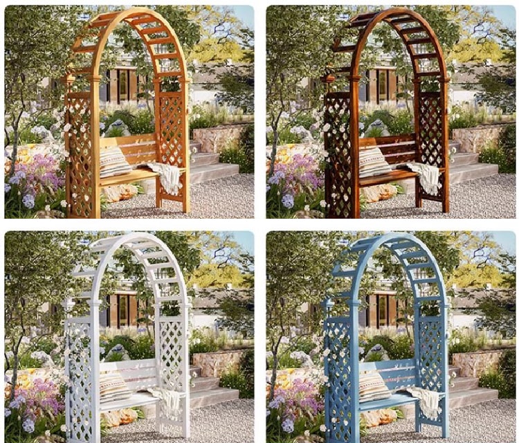 ghế gỗ sân vườn