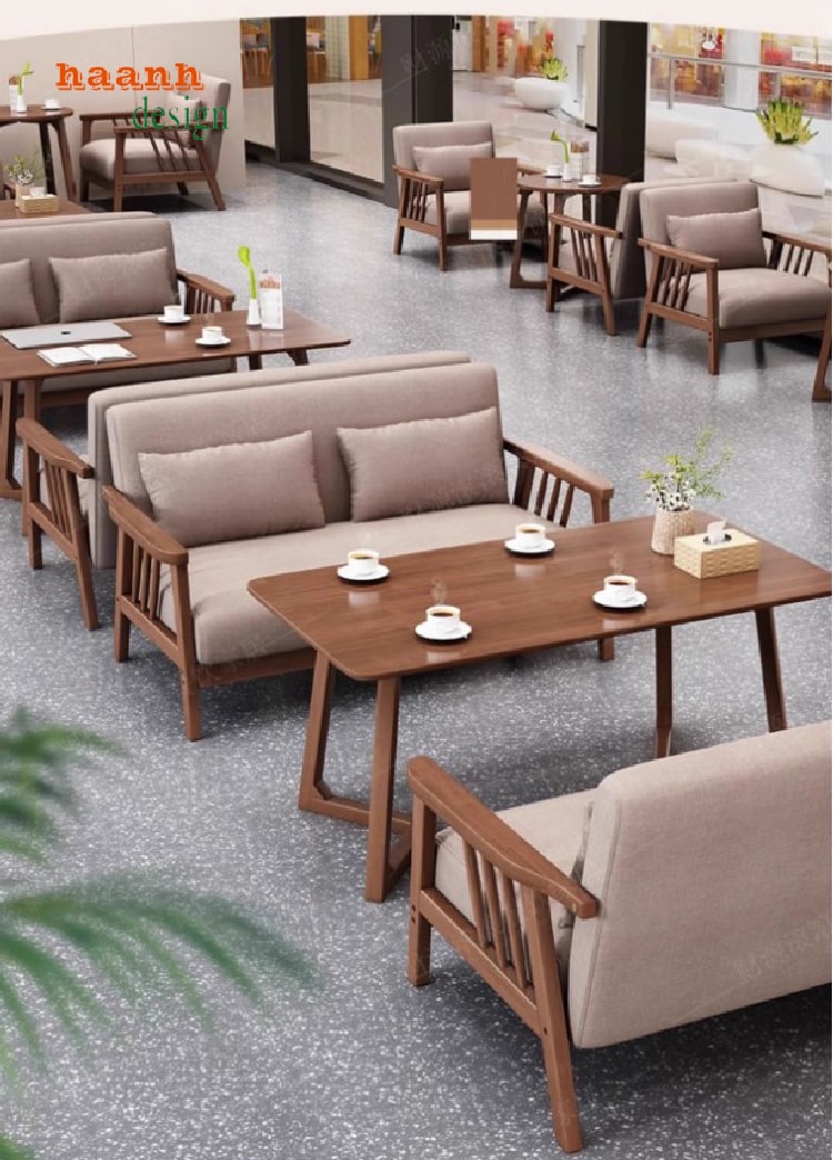 Bàn Ghế Nhà Hàng Gỗ Sồi