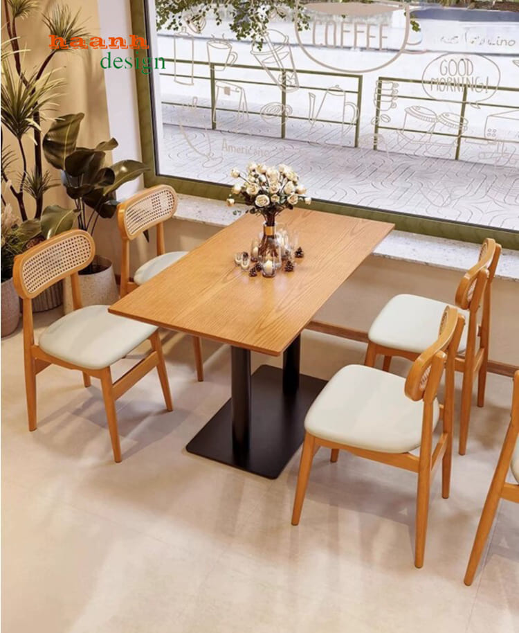bàn ăn nhà hàng đẹp hiện đại cho nhà hàng khách sạn