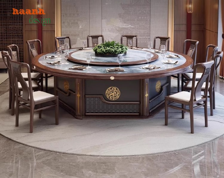 bàn ghế nhà hàng gỗ tự nhiên