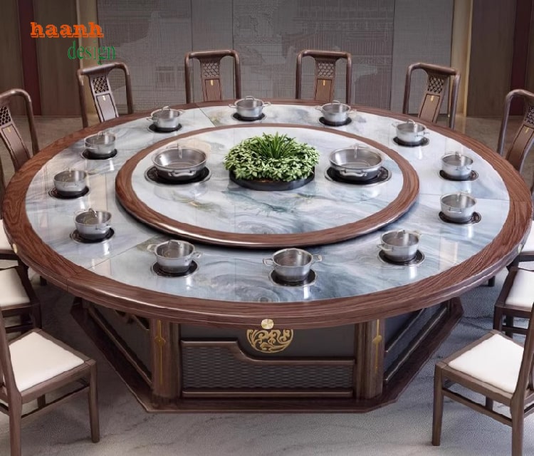 bàn ghế nhà hàng gỗ tự nhiên