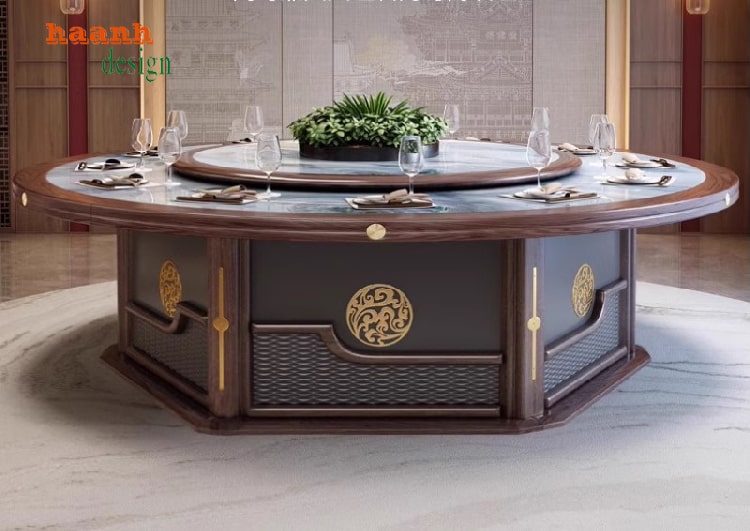 bàn ghế nhà hàng gỗ tự nhiên