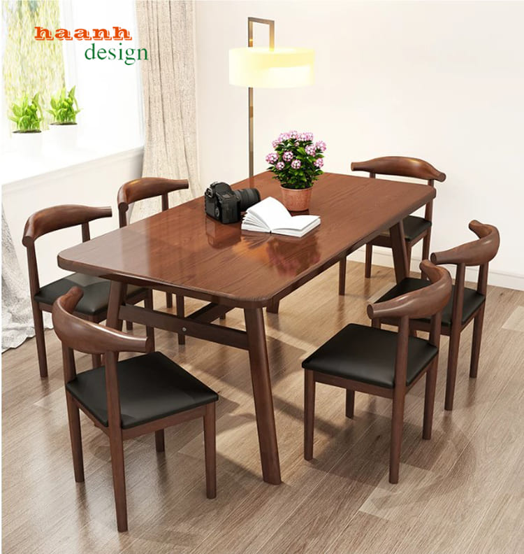 bàn ghế gỗ quán ăn nhà hàng hiện đại