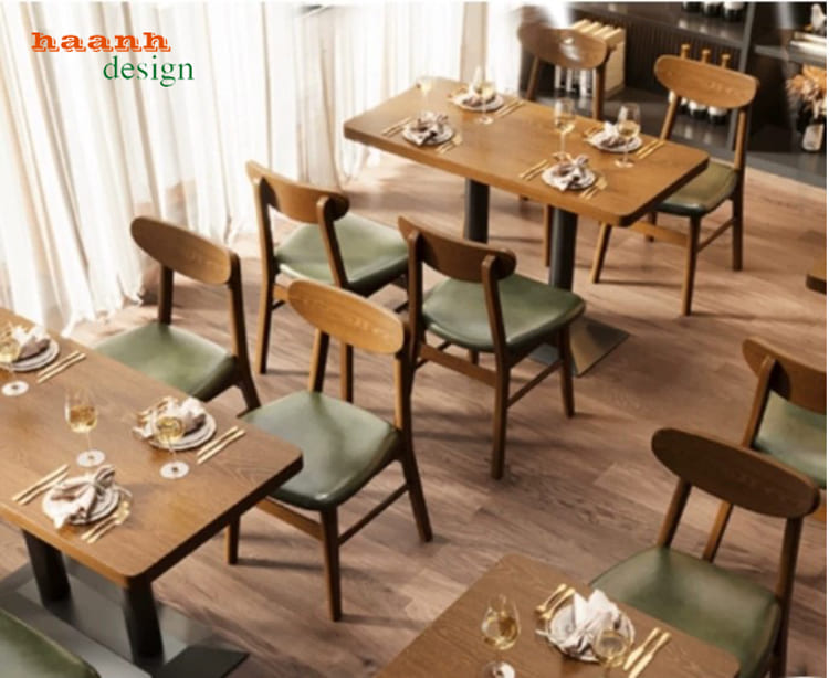 Bàn ghế nhà hàng hiện đại phối linh hoạt - BNH 012