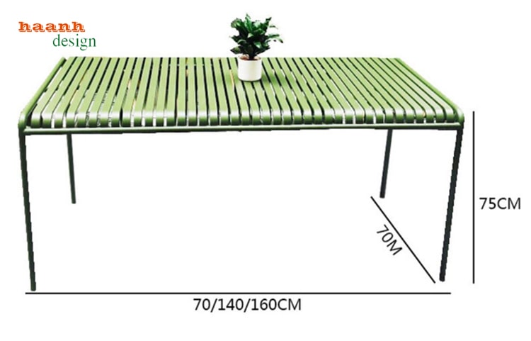 bàn ghế sắt ngoài trời BGS001 -2
