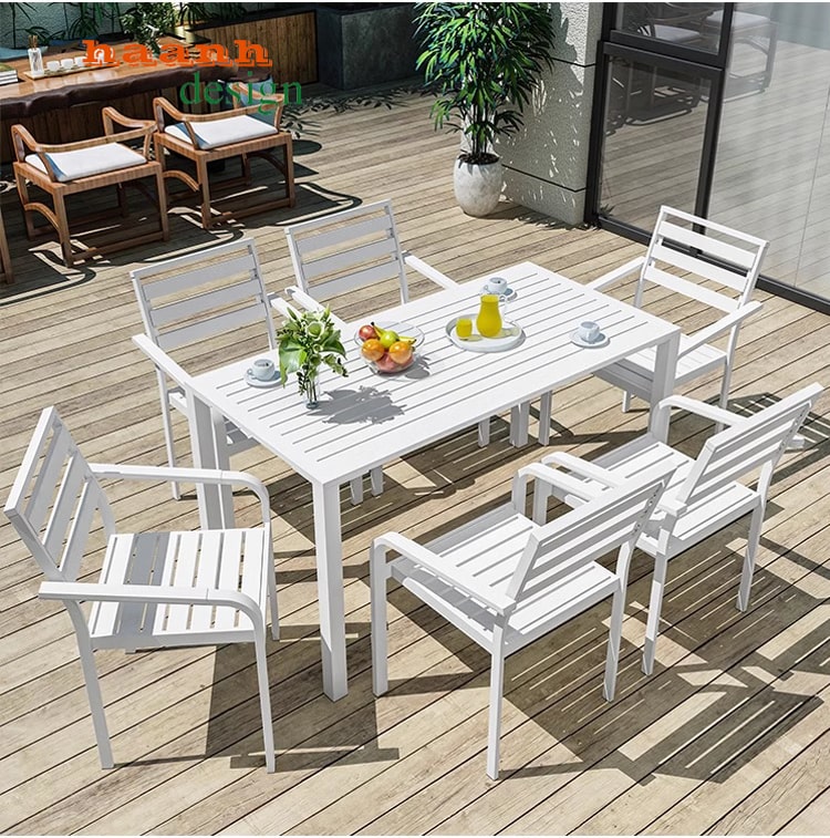 bàn ghế sắt sân vườn