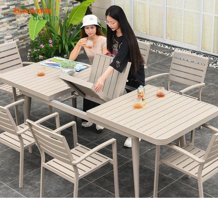 bàn ghế sắt sơn tĩnh điện ngoài trời