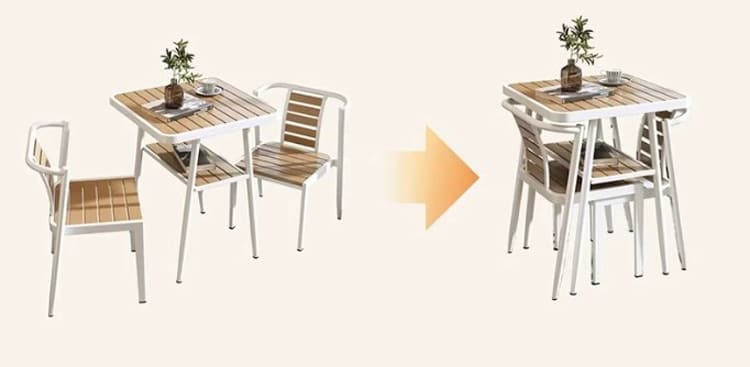 Bộ bàn ghế sắt ngoài trời hiện đại cho sân vườn