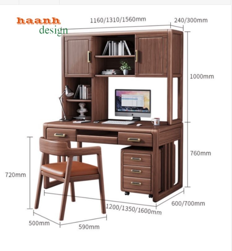 Bàn học trẻ em gỗ tự nhiên