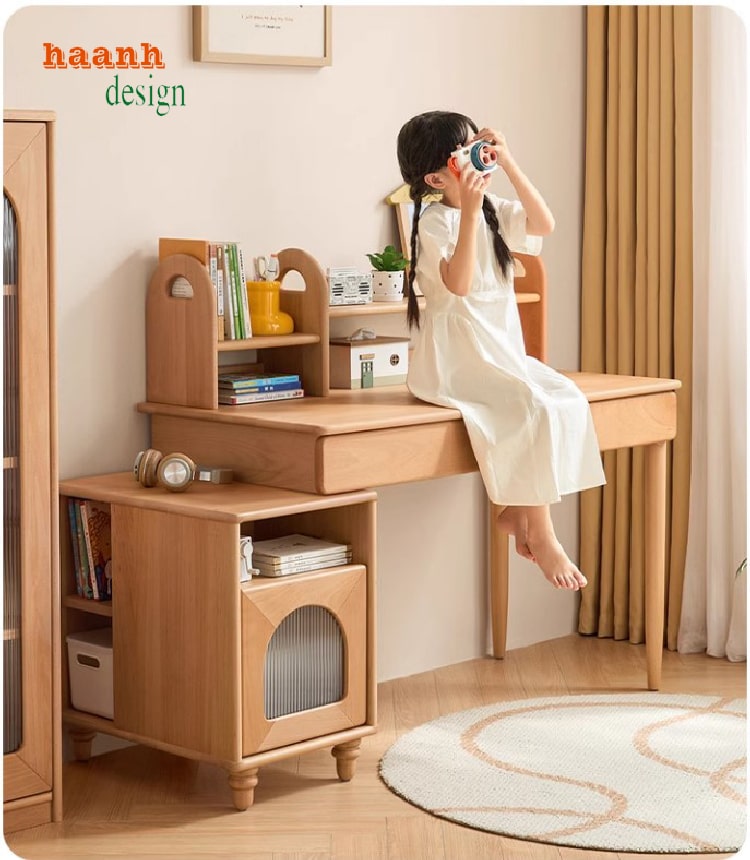 bàn học trẻ em bằng gỗ tự nhiên