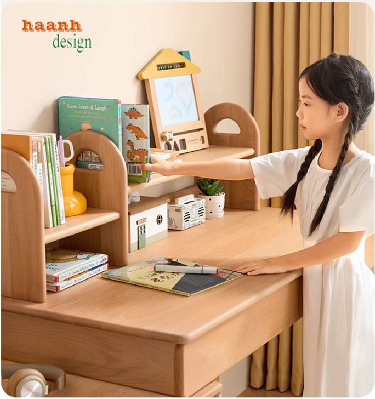 bàn học trẻ em bằng gỗ tự nhiên
