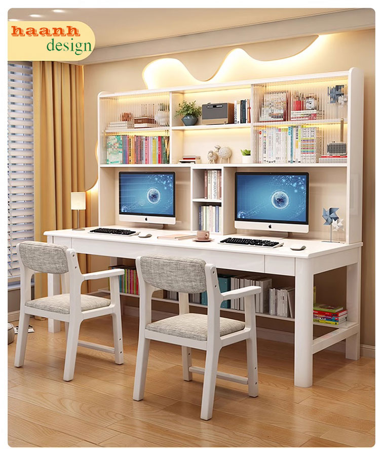 Bàn học trẻ em gỗ sồi tự nhiên