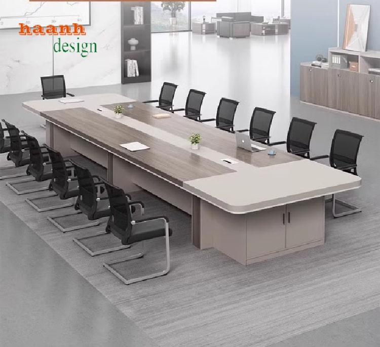 Bàn hội thảo gỗ công nghiệp phủ Melamine chống trầy xước và chống bám bụi