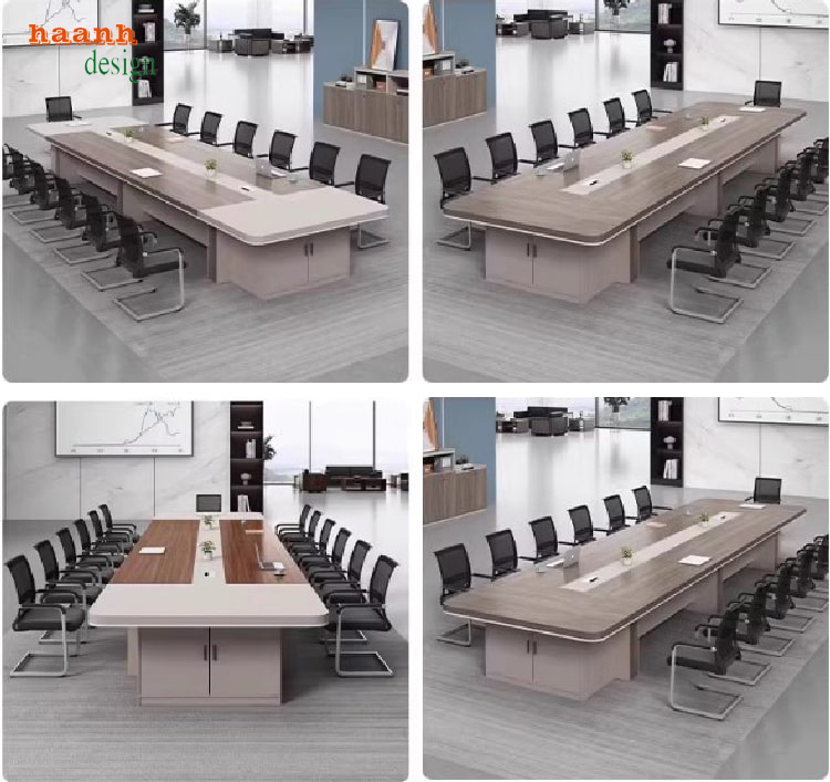 Bàn hội thảo gỗ công nghiệp dễ vệ sinh, bảo trì