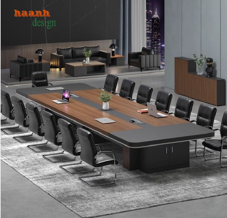 Mẫu bàn họp văn phòng đẹp bằng gỗ công nghiệp cao cấp-PHH 013