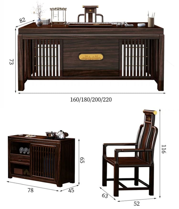 bàn ghế làm việc gỗ tự nhiên cao cấp