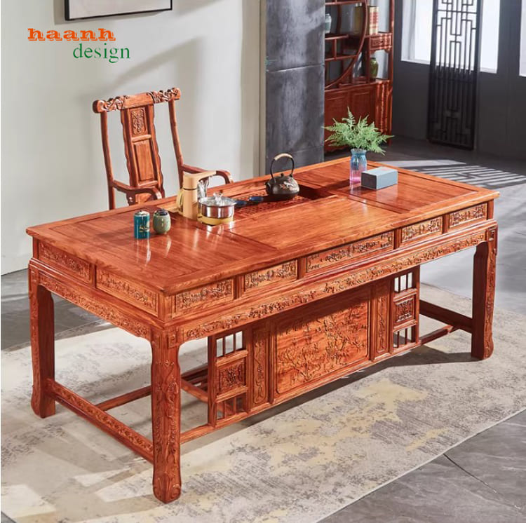 bàn lãnh đạo cao cấp gỗ hương