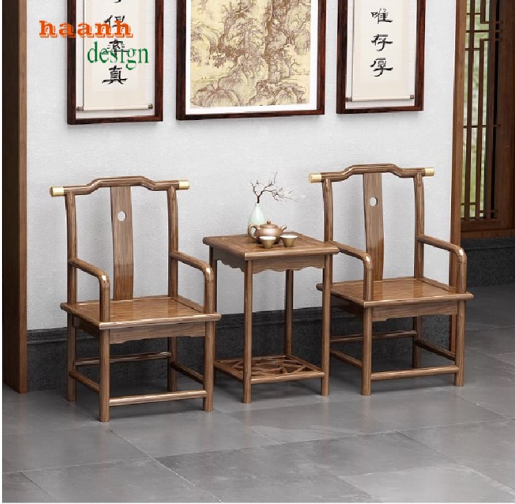 Bàn ghế phòng thờ gỗ tự nhiên