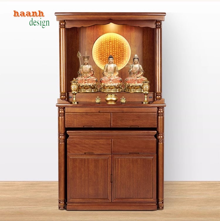 Bàn Thờ Phật Gỗ Giả Cổ