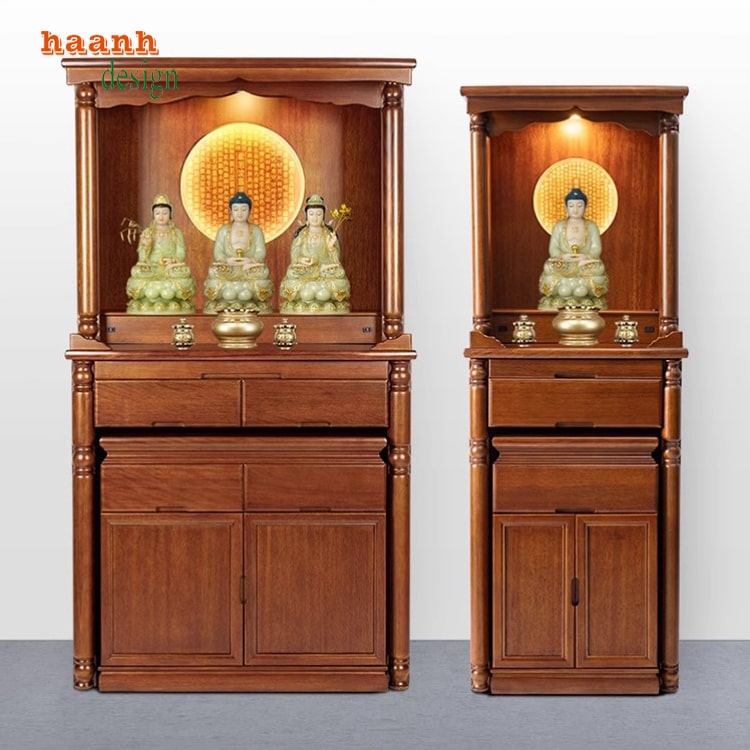 Bàn Thờ Phật Gỗ Giả Cổ