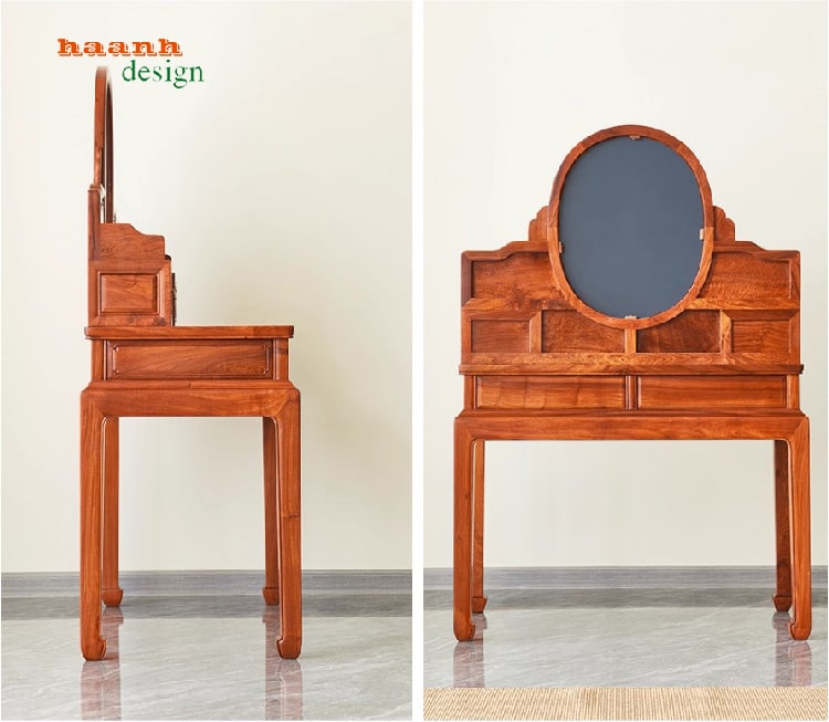 mẫu bàn phấn đẹp gỗ tự nhiên trong phòng ngủ