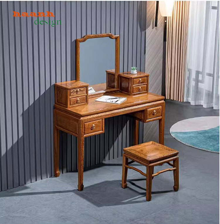 Bàn trang điểm gỗ tự nhiên