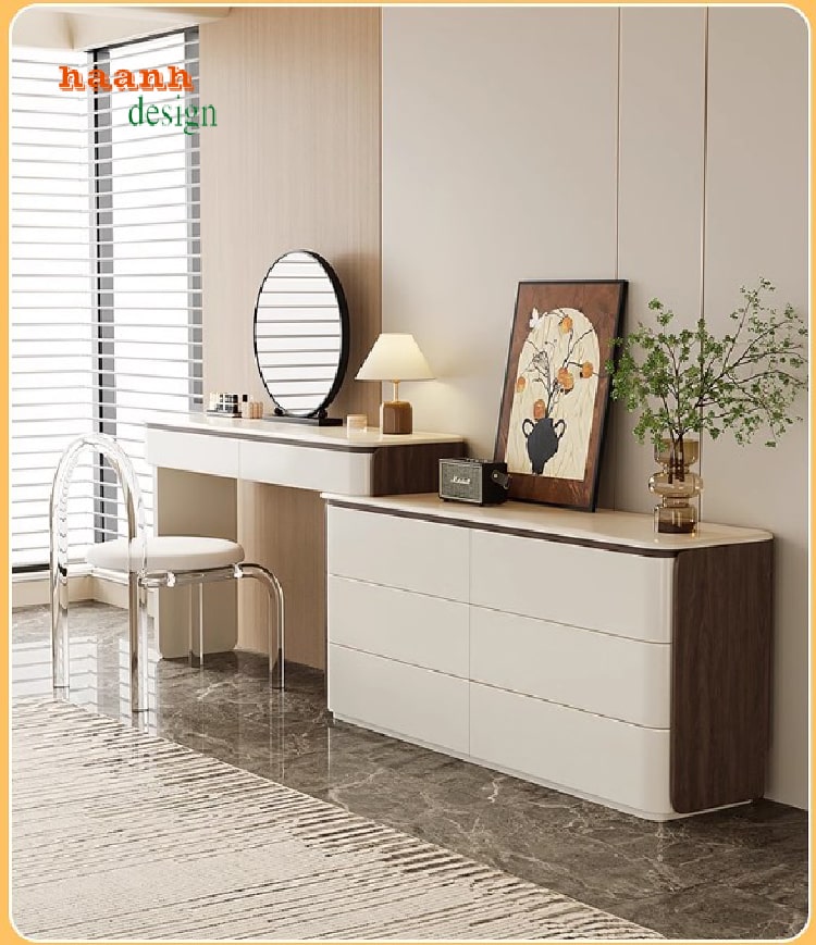 bàn trang điểm gỗ công nghiệp