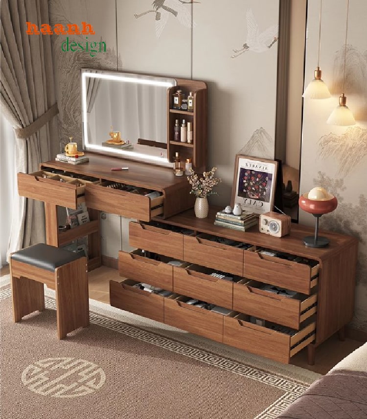 bàn trang điểm hiện đại kiểu dáng tối giản