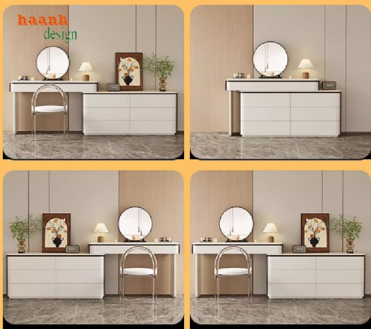 bàn trang điểm gỗ công nghiệp