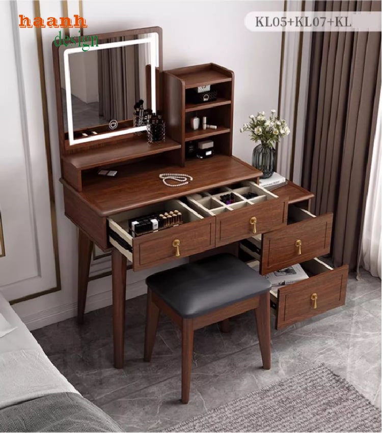 bàn trang điểm đèn led