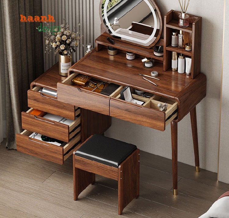 bàn trang điểm gỗ hiện đại