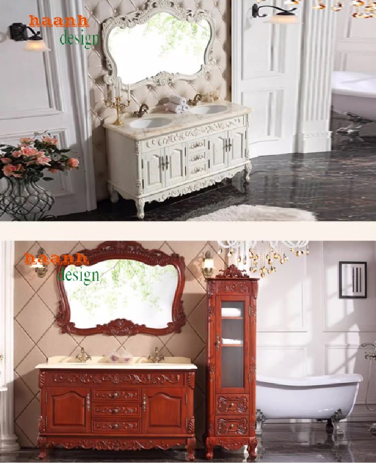 Phụ kiện Hafele cao cấp trên bàn trang điểm phong cách châu Âu
