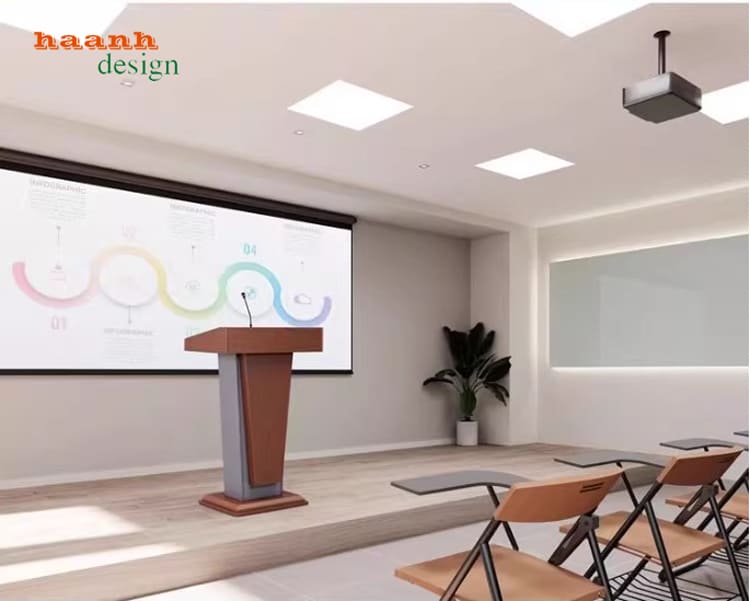 bục phát biểu gỗ công nghiệp chống ẩm