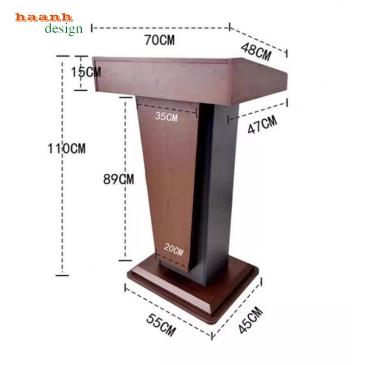 bục phát biểu gỗ đẹp