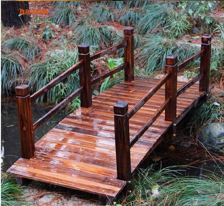 cầu gỗ teak ngoài trời