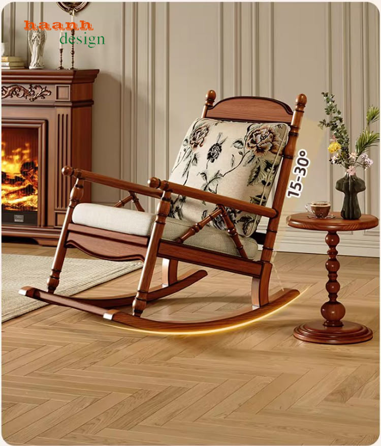 Ghế gỗ bập bênh thư giãn