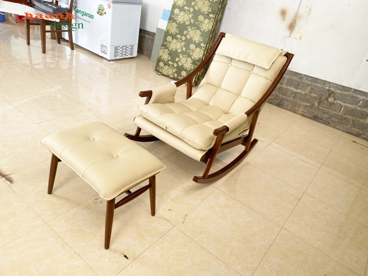 Ghế thư giãn đọc sách gỗ sồi