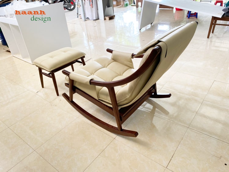 Ghế thư giãn đọc sách gỗ sồi