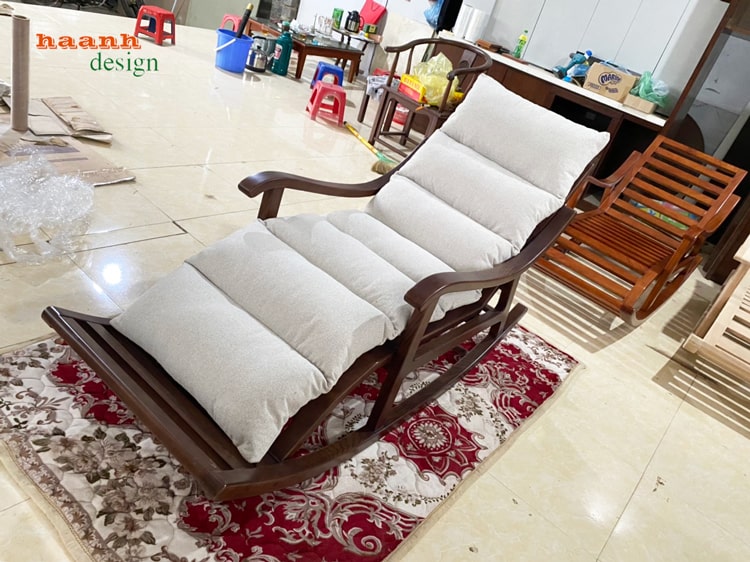 Ghế thư giãn đọc sách gỗ sồi