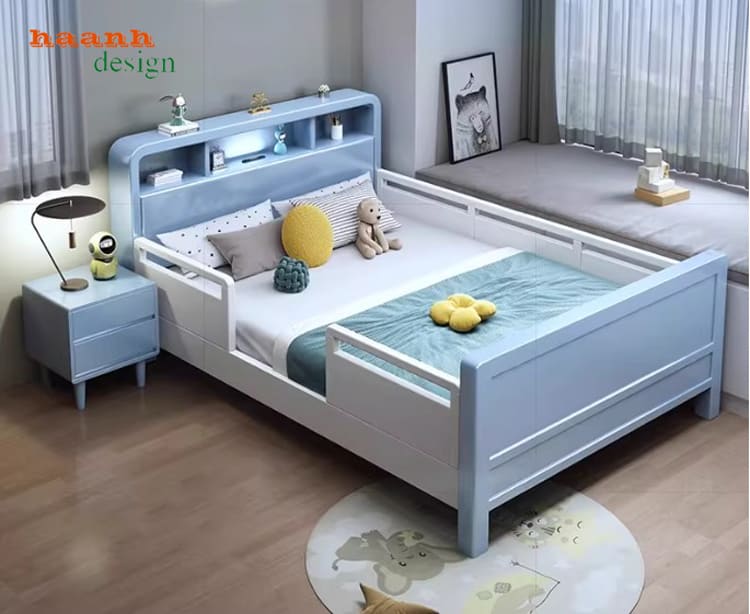 giường ngủ trẻ em bằng gỗ hiện đại