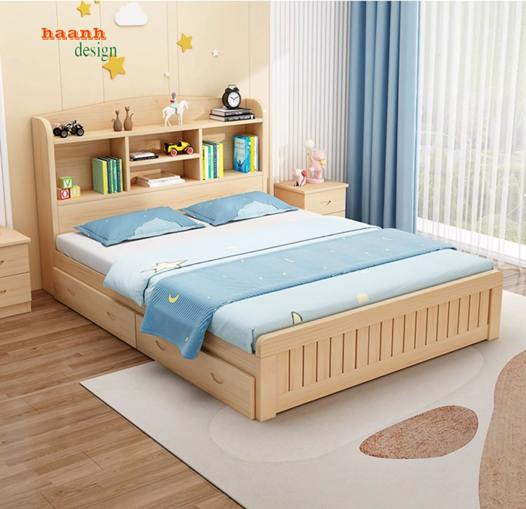 Giường ngủ trẻ em gỗ công nghiệp